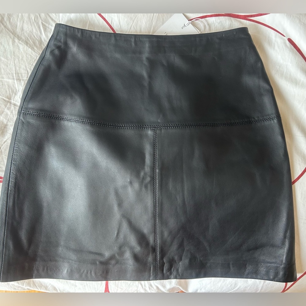 Black leather Ted Baker skirt. Brand new.